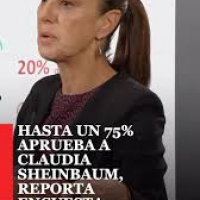 La encuesta de Enkoll señaló una aprobación del 80% de Claudia Sheinbaum.